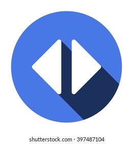 Play  icon, vector illustration. Flat design style