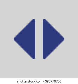 Play  icon, vector illustration. Flat design style