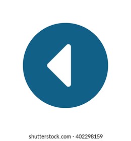 Play  icon, vector illustration. Flat design style