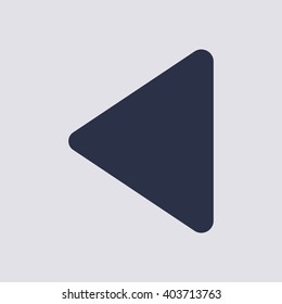 Play  icon, vector illustration. Flat design style