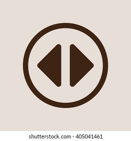 Play  icon, vector illustration. Flat design style