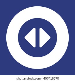Play  icon, vector illustration. Flat design style