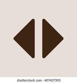 Play  icon, vector illustration. Flat design style