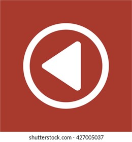 Play  icon, vector illustration. Flat design style
