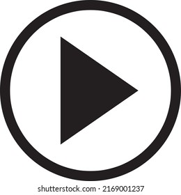 Play icon vector illustration on white background..eps
