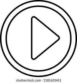 Reproducir ilustración vectorial de icono en fondo blanco..eps
