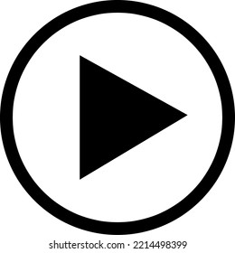 Play icon vector illustration on white background..eps
