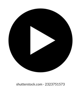 Play Icon. Vector illustration. stock image.