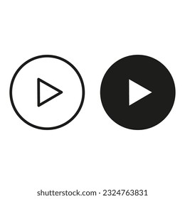 Play Icon. Vector illustration. stock image.