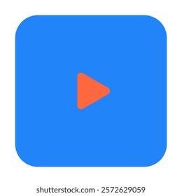 Play icon vector illustration style