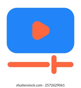Play icon vector illustration style