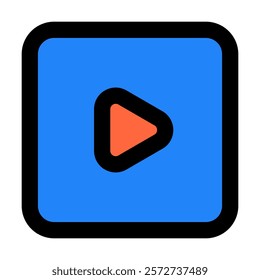 Play icon vector illustration style