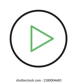 Play icon vector image. Can also be used for Media Buttons. Suitable for mobile apps, web apps and print media.