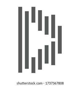 Reproducir vector de icono. Diseño de logotipo de música
