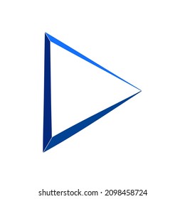 Play icon vector on trendy design