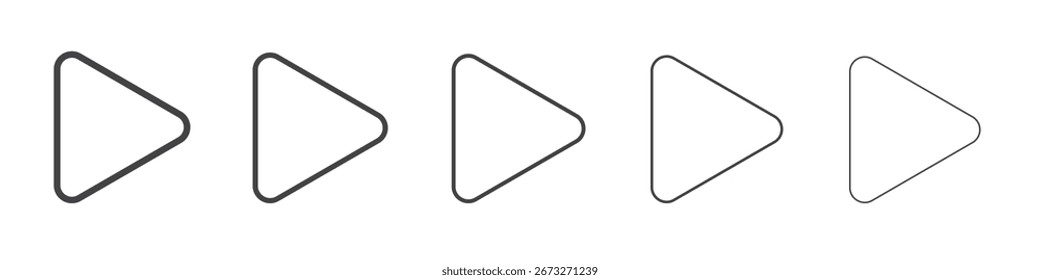 Signo de ilustración de conjunto de contorno de Vector de icono de juego