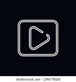 play Icon vector sign symbol for design