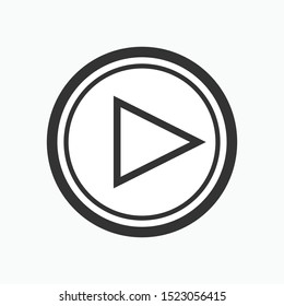 Play Icon - Vector, Sign and Symbol for Design, Presentation, Website or Apps Elements. 