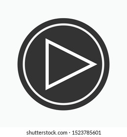 Play Icon - Vector, Sign and Symbol for Design, Presentation, Website or Apps Elements. 