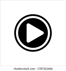 Play icon vector sign and symbols