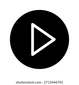 Symbol abspielen, Vektorsymbol-Entwurfsgrafik