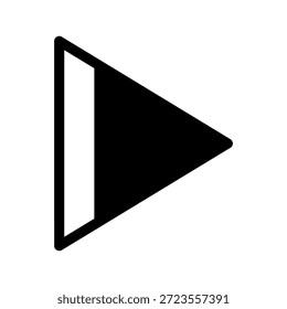 Reproduzir ilustração de design de símbolo de vetor de ícone