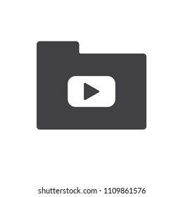 Play icon vector for web design and mobile app in flat style