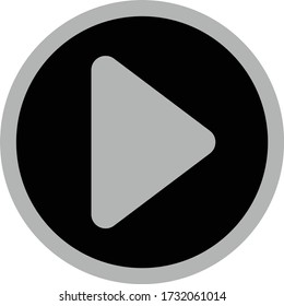icono de reproducción. vector de icono del reproductor de vídeo