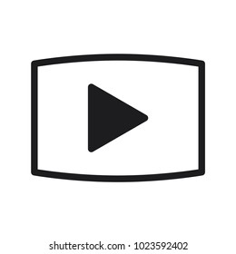 play icon, video vector icon