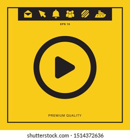 Play icon for web and mobile