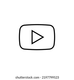Play Icon for web and mobile app. Play button sign and symbol