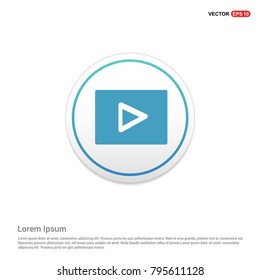 Play Icon White Background icon template