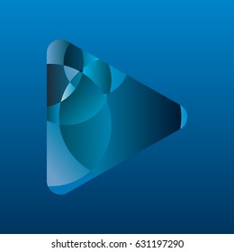 Play icon.colorful logo