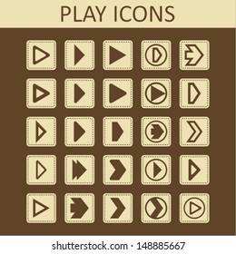 Play icons