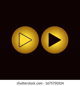 Reproducir iconos diseño plantilla vectorial.