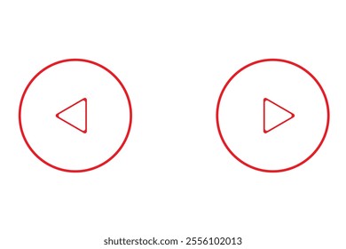 Play Icons set. Play button sign and symbol