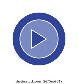 reproduzir ícones. vetor de cores simples