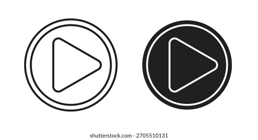 Play icons for use web design,logo.Symbol illustration.