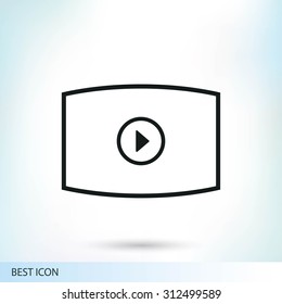 play icons vector