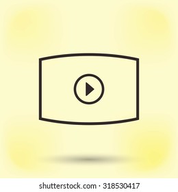 play icons vector