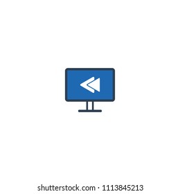 Play icons. Vector buttons