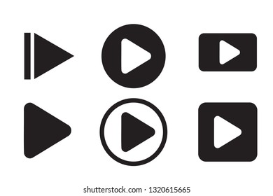 Play icons. Vector buttons - Vector