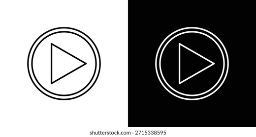 Play icons vector template, EPS 10 for design