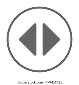 Play  icon,vector.  Flat design.