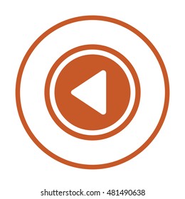 Play  icon,vector.  Flat design.