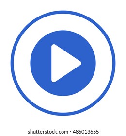 Play  icon,vector.  Flat design.