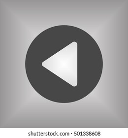 Play  icon,vector.  Flat design.