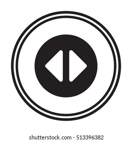 Play  icon,vector.  Flat design.