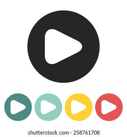 play icon.vector illustration.