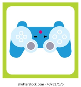 Play joystick icon. vector stock